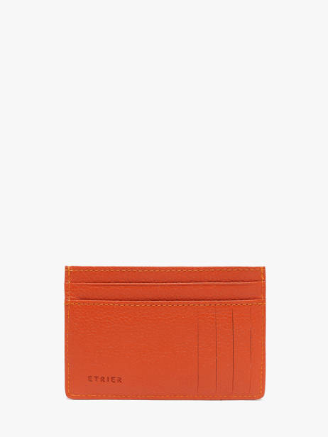 Kaarthouder Leder Madras Etrier Oranje madras EMAD053 ander zicht 2